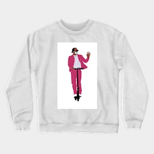 Lewis Hamilton in pink at the 2020 Emilia Romagna Grand Prix at Imola Crewneck Sweatshirt